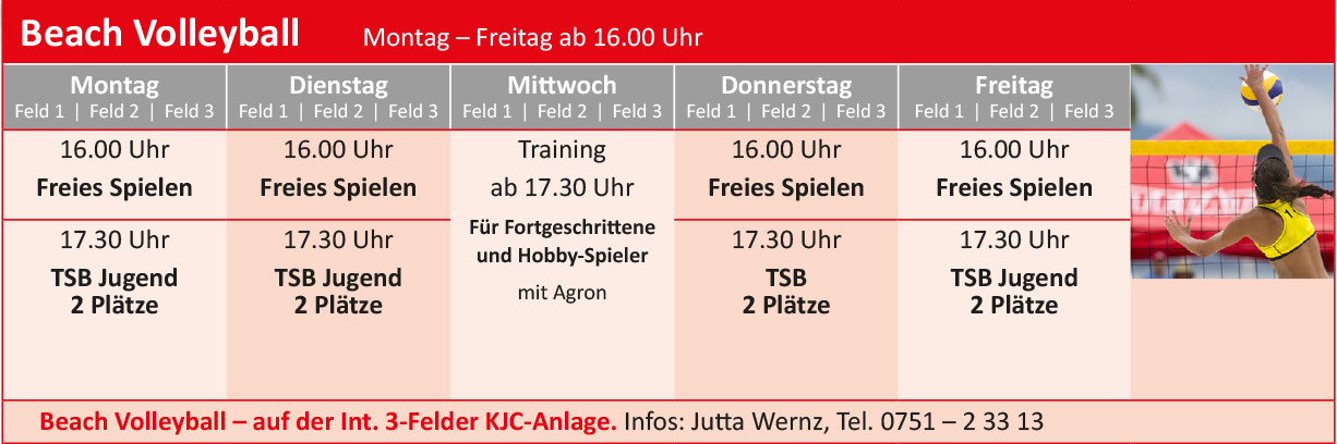 Beach-Volleyball Trainingsplan