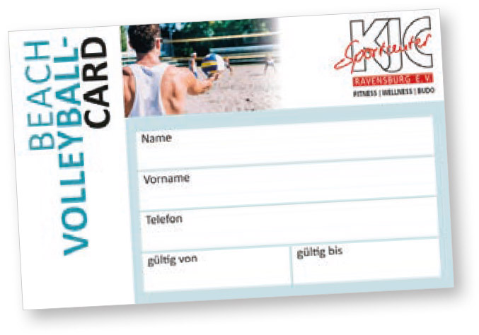 Beach Volleyball Card